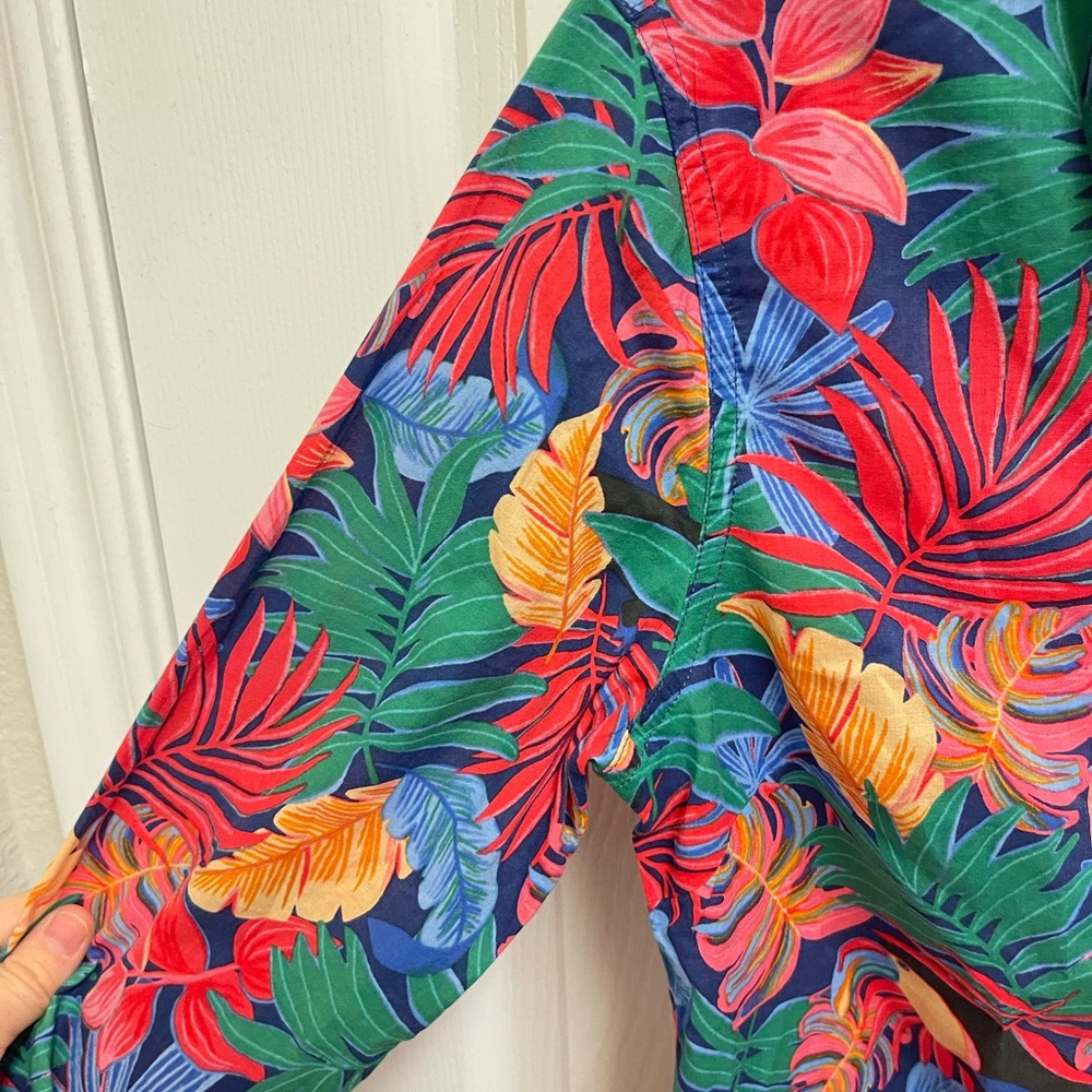 J. Mclaughlin Tropical Button Down Top - image 6